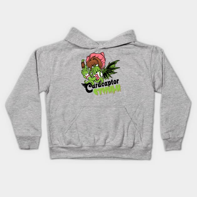 Card Captor Cthulu Kids Hoodie by spookyruthy